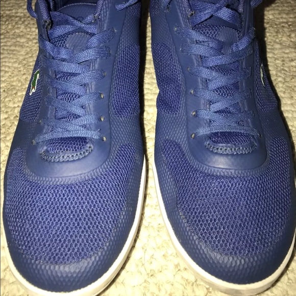 lacoste shoes men blue